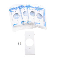 5 White Leviton Sectional Receptacle Wallplates 1.406" Single Outlet PSC7-W