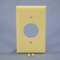 Eagle Ivory 1.406" Receptacle Single Outlet 1-Gang Standard Thermoset Wallplate Cover 2131V