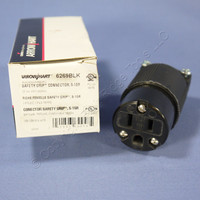 Cooper All-Black Industrial Connector Female Plug NEMA 5-15R 15A 125V 6269BLK