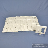 25 Leviton White Decora GFCI Switch Cover Receptacle Wall Plates Switchplates 80405-W