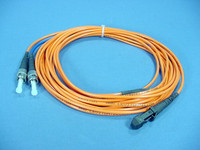 5M Leviton Fiber Optic Multi-Mode Duplex Patch Cable Cord MT-RJ ST 62 62DTM-M05