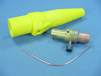 Leviton Yellow 16 Series Male Detachable Cam-Type Plug 400A 600V Crimped 16D28-Y