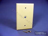 Leviton Ivory MIDWAY 1-Gang Phone Radio Cable Wallplate .312" Opening 80513-I