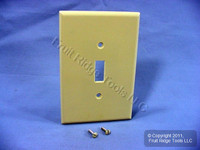 Leviton Ivory JUMBO Toggle Switch Cover Wallplate Oversize Switchplate 86101