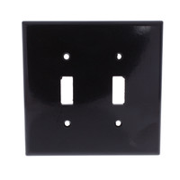 New Leviton Brown MIDWAY 2-Gang Toggle Switch Cover Wall Plate Switchplate 80509