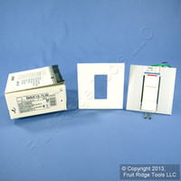 New Leviton White Monet Fluorescent Slide Dimmer Light Switch 1500VA MNX15-7LW