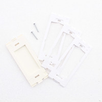 New Leviton Almond SCREWLESS Wall Plate Blank Filler Insert Kit GFCI GFI 80314-A