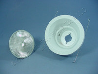 New Lithonia Lighting 5" White Matte Wet Light Recessed Finishing Trim w/ Bulb 5H20MW
