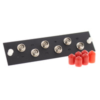 Leviton 6-Pack Duplex FC Coupling Fiber Optic Patch Panel Plate Zirconia Loaded 5F100-6ZF