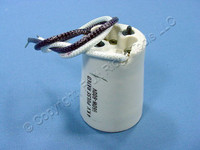 Leviton Porcelain Light Socket 4KV Pulse Rated Lamp Holder Screw Mount HID Open-Fixture 70052-100