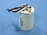 Leviton Porcelain Light Socket 4KV Pulse Rated Lamp Holder Screw Mount HID Open-Fixture 70052-100