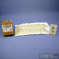 20 Leviton Ivory "COMPUTER ONLY" Receptacle Wallplates UNBREAKABLE Outlet Covers 80703-COI