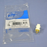 Leviton Almond Leviton Quickport RCA Video Gold Jack with Yellow Stripe 40830-BAY