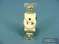 Cooper Light Almond COMMERCIAL Single Outlet Receptacle 5-20R 125V 20A 1877LA