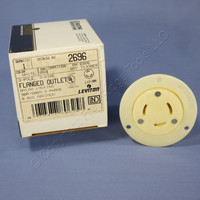 New Leviton Locking Flanged Outlet Plug Twist Lock NEMA L13-30R 30A 600V 3Ø 2696