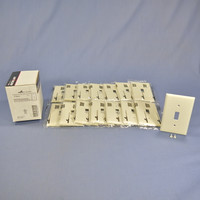 15 Cooper Light Almond Standard 1-Gang Unbreakable Toggle Switch Cover Wall Plate Switchplates 5134LA