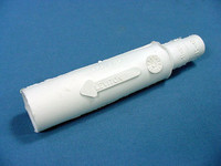 New Leviton White Cam-Type Plug Insulating Sleeve Male ECT 15 Series 15SDM-48W