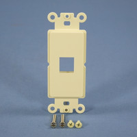 Cooper Almond 1-Port 110 Style Decorator Mounting Strap Wallplate Cover 5521-5EA