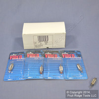 5 Leviton Silver RCA to Mini Plug Adapters 3.5mm Mono C5202