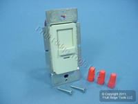Leviton Almond Illumatech Slide Light Dimmer Switch 600W Incandescent 600VA Low Voltage Magnetic Non-Preset INM06-1LA