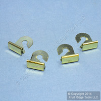 2 National Hardware Brass Finished Steel 2" Suspended Ceiling Hanging Hook V2669 N274-977