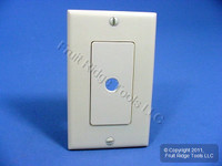 New Leviton Ivory Decora Rotary Dimmer Switch Plastic Cover Wall Plate 80400-I