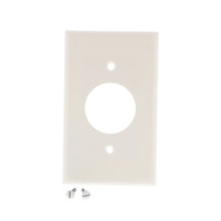 Leviton Light Almond 1.406" Receptacle 1G Plastic Wall Plate Outlet Cover 78004