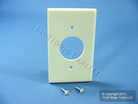 Leviton Light Almond 1.406" Receptacle 1G Plastic Wall Plate Outlet Cover 78004