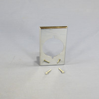 Eagle Chrome 1-Gang 2.156" Power Receptacle Dryer Range Welder Wallplate 39CH/10