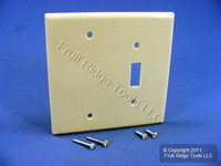 Leviton MIDWAY Ivory 2G Blank Switch Cover Thermoset Plastic Wallplate 80506-I