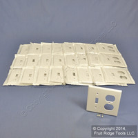 25 Leviton White Switch Plate Receptacle Outlet Cover Wallplate Switchplates 88005