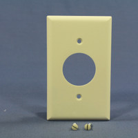 Eagle Almond 1.406" Receptacle Single Outlet 1-Gang Standard Thermoset Wallplate Cover 2131A