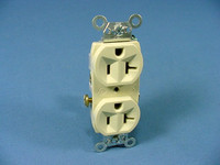 Pass & Seymour Ivory COMMERCIAL Receptacle Outlet Duplex 20A 125V CR20-I