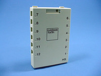 Leviton "Goldman Sachs" Ivory 12-Port Quickport Surface Mount Housing Box 41089-12I