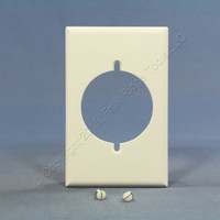 Cooper White Range Outlet Standard Cover Welder Dryer 2.156" Receptacle Wallplate 2068W
