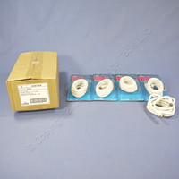 5 Leviton White 6' Coaxial Video Cables F-Type RG59 C5851-6W