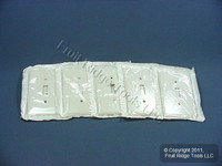 5 Leviton White MIDWAY Toggle Switch Cover Wallplate 1-Gang Plastic Switchplates 80501-W