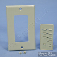 Leviton BLANK Gray Face Plate Color Change Kit For 6-Scene Decora Controller DCK6S-BG