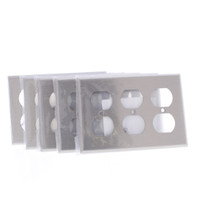 5 Cooper ANTIMICROBIAL Stainless Steel 3-Gang Receptacle Wallplates Outlet Cover