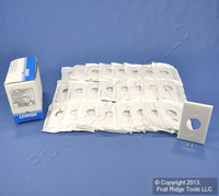 25 Leviton White 1.406" UNBREAKABLE Receptacle Wallplates Outlet Covers 80704-W