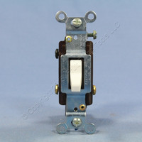 Cooper Wiring White COMMERCIAL Toggle Wall Light Switch 3-Way 15A Bulk CS315W