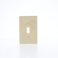 Cooper Ivory Antimicrobial 1-Gang UNBREAKABLE Mid-Size Switch Cover Nylon Wallplate Switchplate PJ1AMV