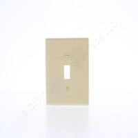 Cooper Ivory Antimicrobial 1-Gang UNBREAKABLE Mid-Size Switch Cover Nylon Wallplate Switchplate PJ1AMV