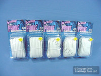 5 Leviton White 25' DUPLEX Phone Line Extension Cords 6-Wire RJ11 RJ14 C2627-25W