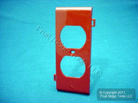 Leviton Red Sectional Receptacle Wallplate Duplex Cover PSC8-R