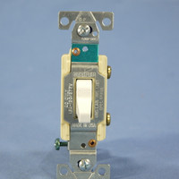 Cooper White COMMERCIAL Grade Toggle Wall Light Switch 15A 120/277V Bulk CS115W