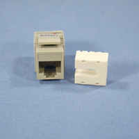 Cooper Gray Cat 6 Snap-In Modular Data Jack 110 Style 8-Position RJ45 5546-6GY