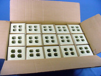 600 General Electric 2-Gang Ivory Unbreakable Nylon Duplex Receptacle Outlet Wallplate Covers w/o Mounting Screws WD8105480