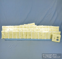 50 New Leviton Almond RESIDENTIAL Combination Switch Receptacle Wallplates 82005