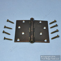 National Hardware #V512 Antique Bronze Finish Steel 4" Removable Pin Cabinet Door Hinge N336-826